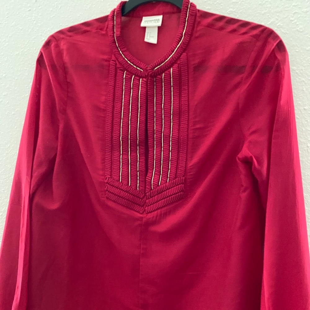 H&M Conscience Collection Red Blouse